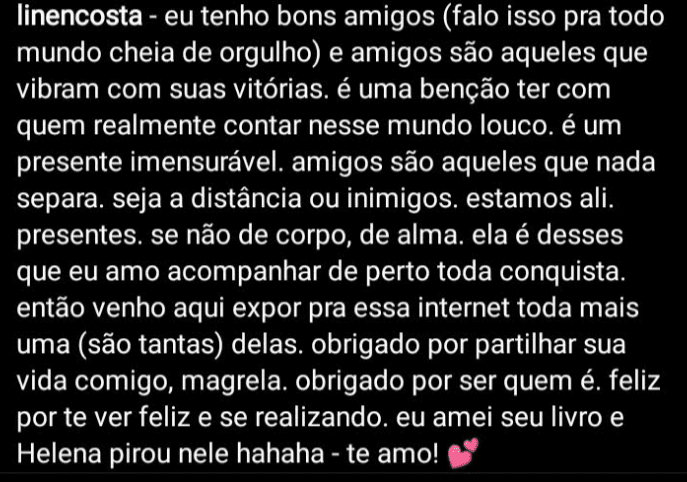 Print do depoimento